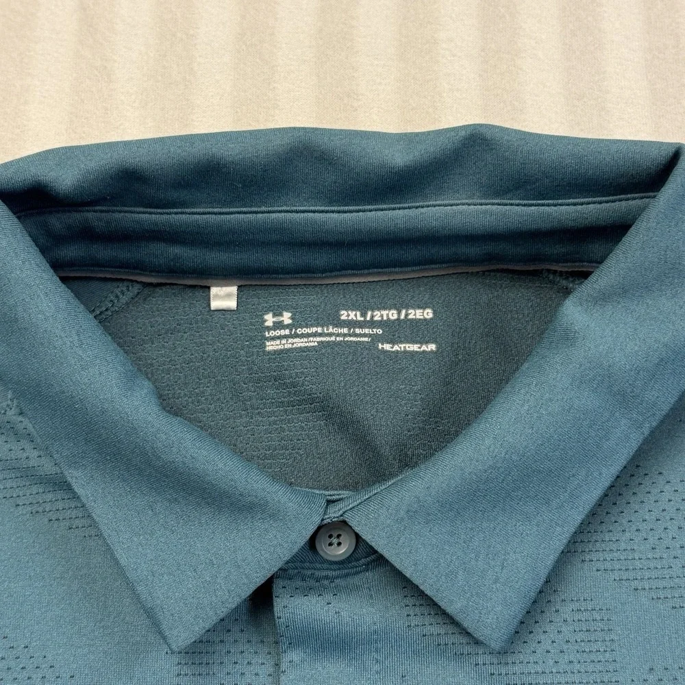 Men's‎ Under Armour Heat Gear Loose Fit Short Sleeve Polo Shirt XXL
